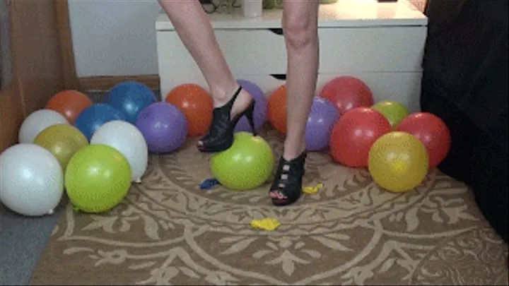 Stomping Balloons in Heels