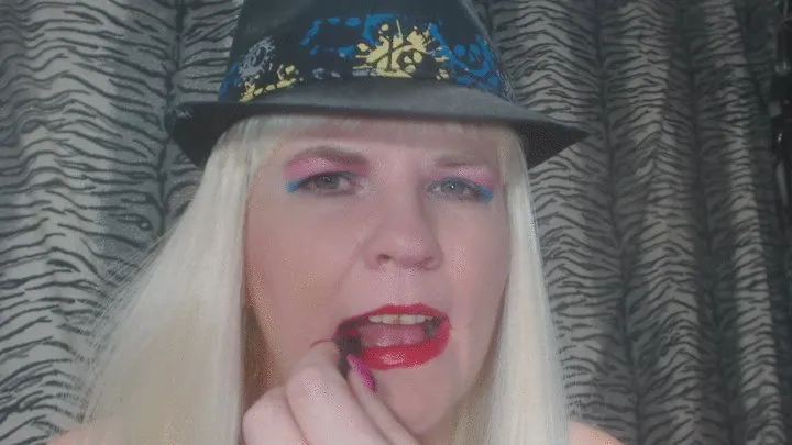 Mistress Lipstick Teased Blue Balls 8