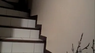 walking on stairs