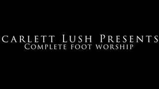 Complete foot worship