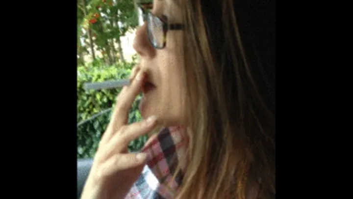 Mistress Krush smoking in Her car