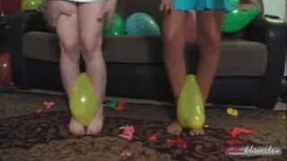 Balloon Brats Barefoot Popping (MOV )