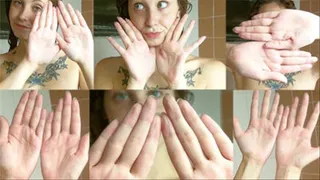 Hand Close ups in the Shower