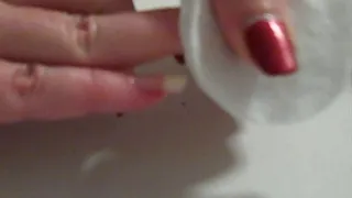 Removing finger nail polish