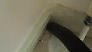 Vacuuming my bathroom corners and edges