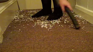 Vacuuming paper