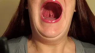 Checking my throat and tonsils