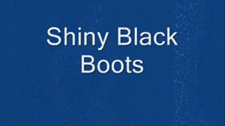 Shiny Black Boots