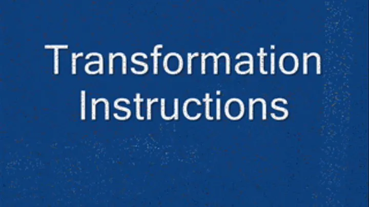 Transformation instructions