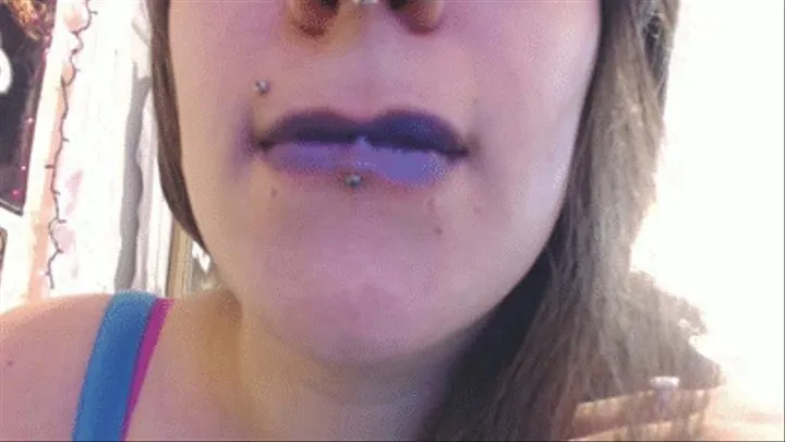 Pretty purple lip gloss