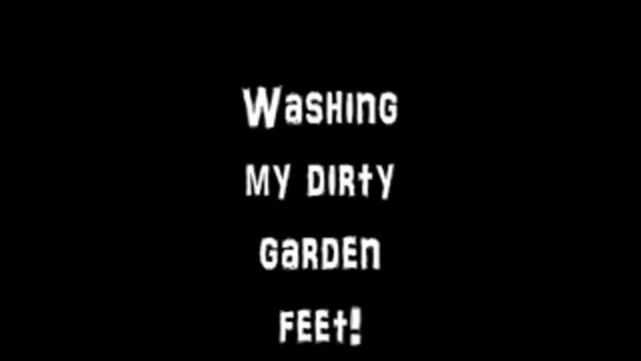 Washing Dirty Garden Feet POV!