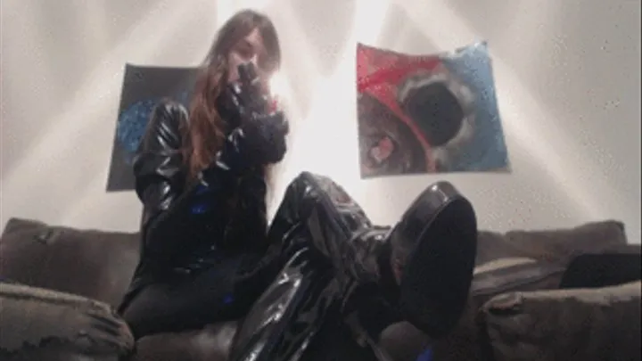 Sexy Latex Smoking and Humiliation