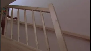 Slut Fingering Her Pussy on the Stairs