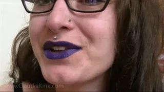 Blue and Red Lipstick