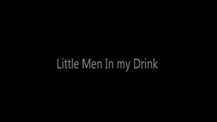 Giantess Drinks Up Tiny Men