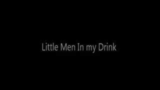 Giantess Drinks Up Tiny Men