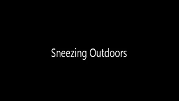 Sneezing Outside