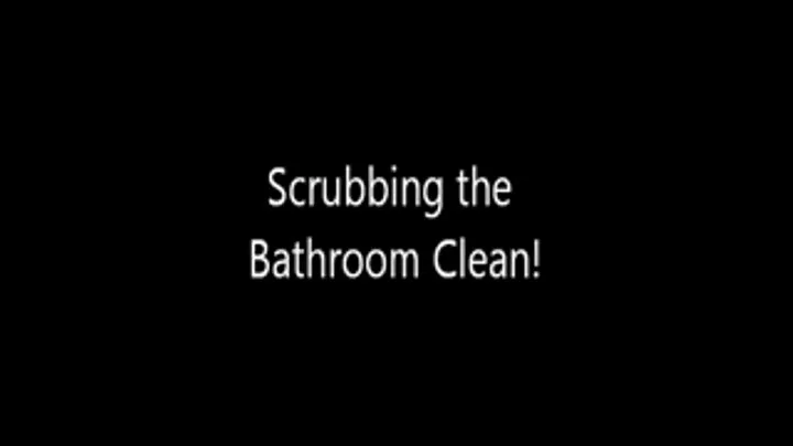 Scrubbing the Bathroom Nude