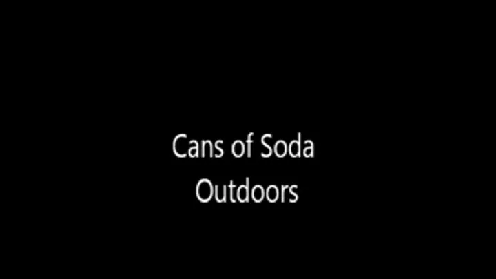 Drinking Soda Outdoors