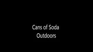 Drinking Soda Outdoors