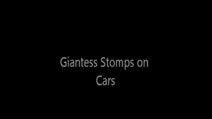 Giantess Stomps on Tiny Cars