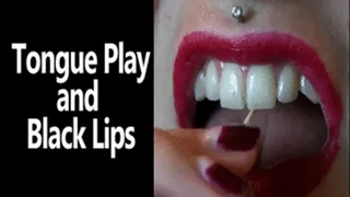 Black Lipstick Tongue Tease
