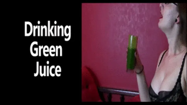 Drinking Green Juice