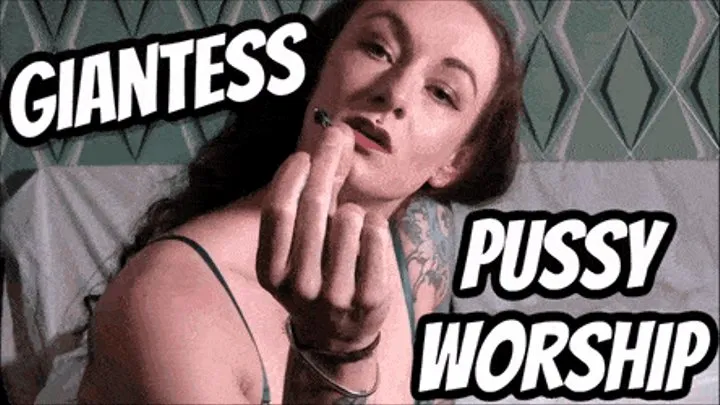 Horny Giantess' Pussy Worship