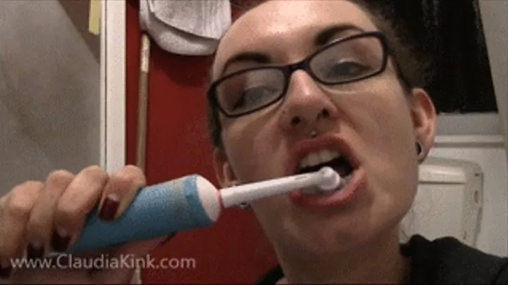 Tooth Brushing Closeup