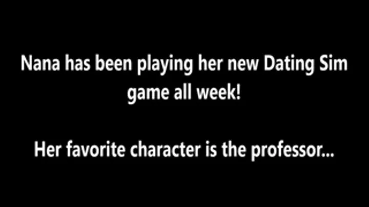 Schoolgirl Plays Dating Sim Video Game