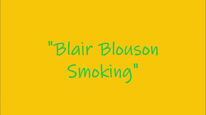 "Blair Blouson Smoking"