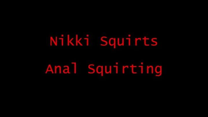 Anal Squirting