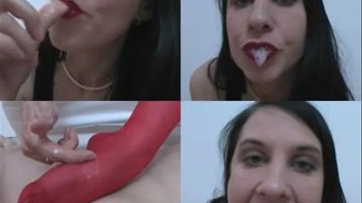 Cum swallowing nylon bitch