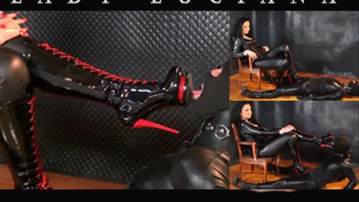 FETISHSLAVE LICK MY BOOTS