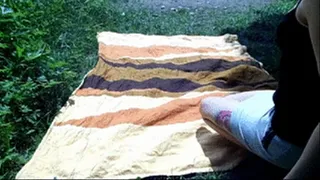 Outdoor Naked Banana Self Masturbation