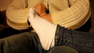 How to massage Sandra Kendra wonderful stinky white socks! PART 6
