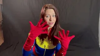 Wonder Woman with Gloved hands handjob JOI