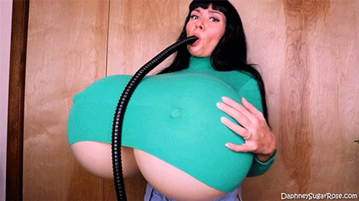 Adventure Continued - Big Fake HUGE Tits Inflation Breast Expansion Hose Filling Face Fantasy With Daphney Rose