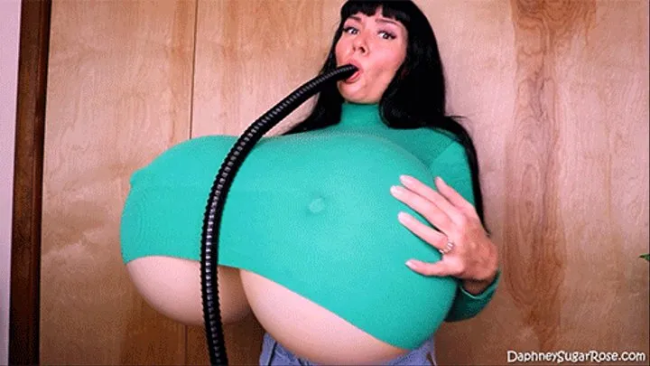 * 854x480p * Adventure Continued - Big Fake HUGE Tits Inflation Breast Expansion Hose Filling Face Fantasy With Daphney Rose