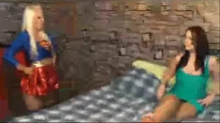 Super Girl Defeats Porn Star With Super Feet ( High)