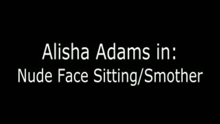 Alisha Adams Face Sitting