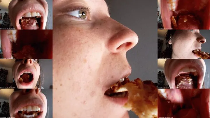 1693 Julie - Eating Pizza - Part 2 - 60FPS