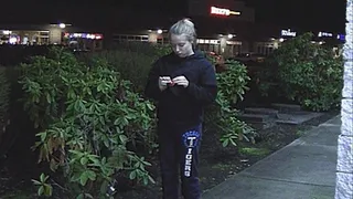 Petite Ashley outside the Shell