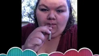 BBW Dollie smokes her first cigar