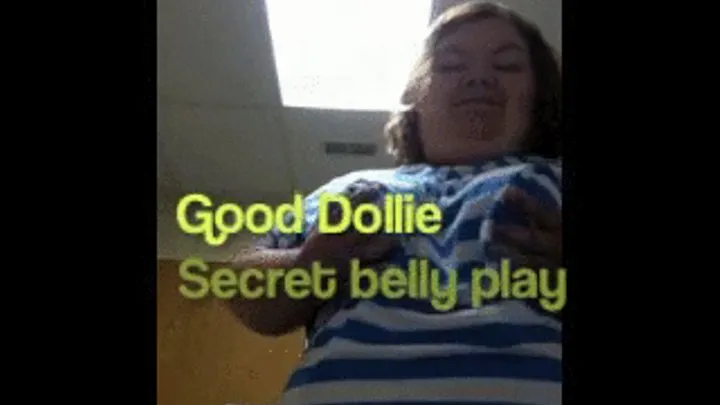 BBW Dollie Secret Bathroom Belly Play