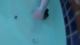 Candid Underwater Shoe Play... Chloe Skye Foot Fetish Part 3