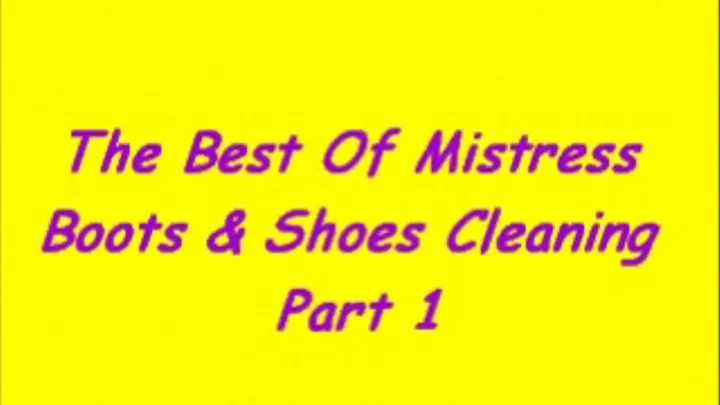 The Best Of Mistress Boots & Shoes Cleaning Part 1