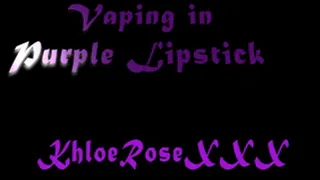 Vaping in Purple Lipstick
