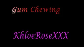 gum chewing