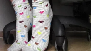 Under my desk socks